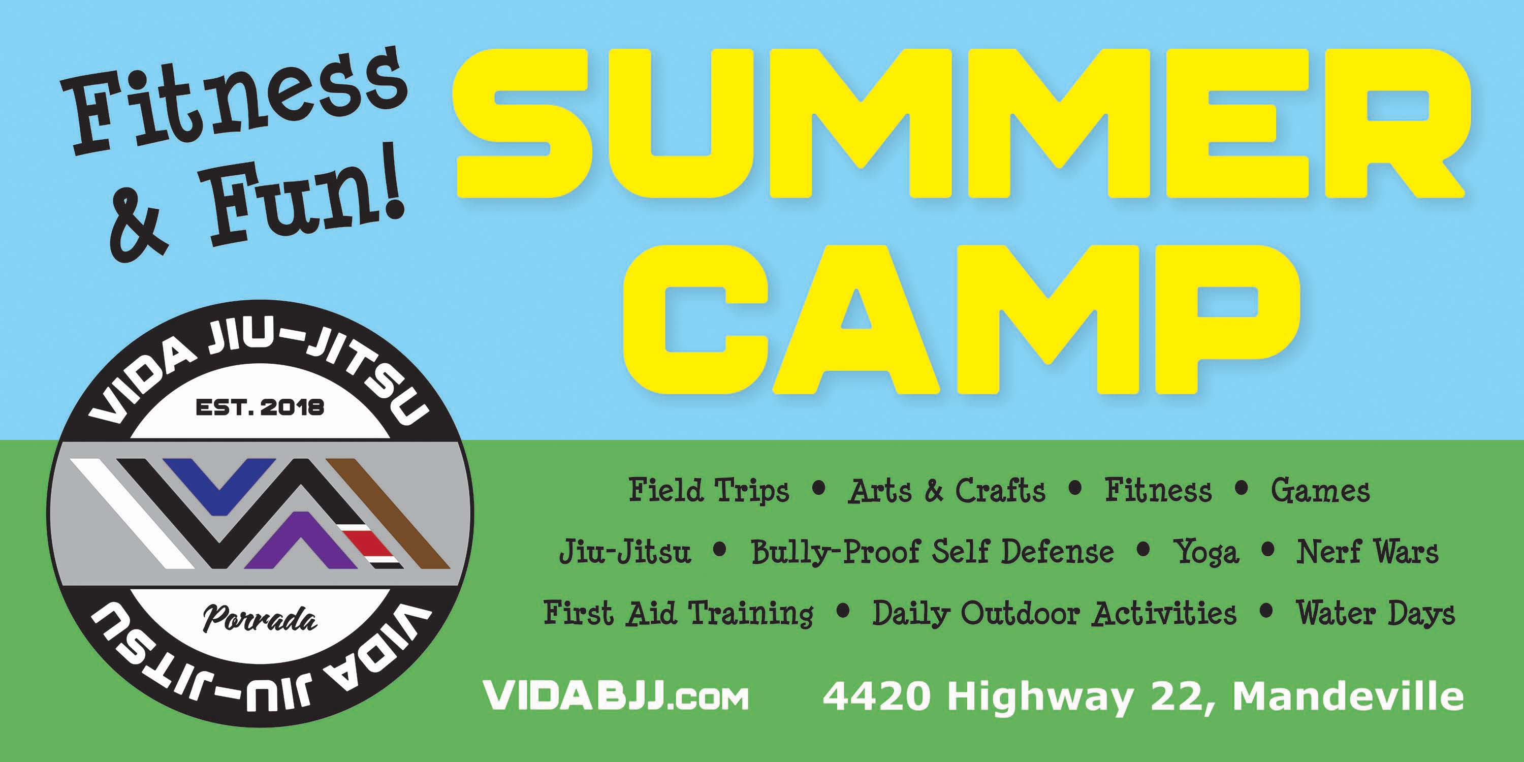 Summer Camp Banner 4x2